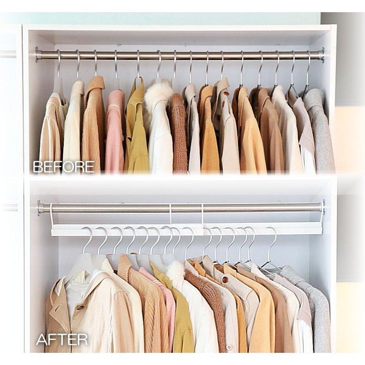 洋服を斜め掛け出来る ナナメ掛け用ハンガー(2個セット） SN-01W -お取り寄せ品- エスエイ企画 0176-4562441971722-ds |  | 08