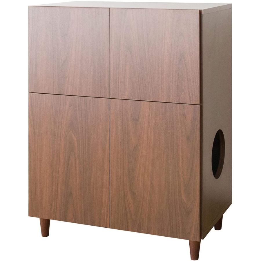 宮武製作所 Galetta(ガレッタ) 猫トイレクローゼット ペット ネコ用 キャットトイレクローゼット CR-1011 ブラウン -お取り寄せ品- | 宮武製作所