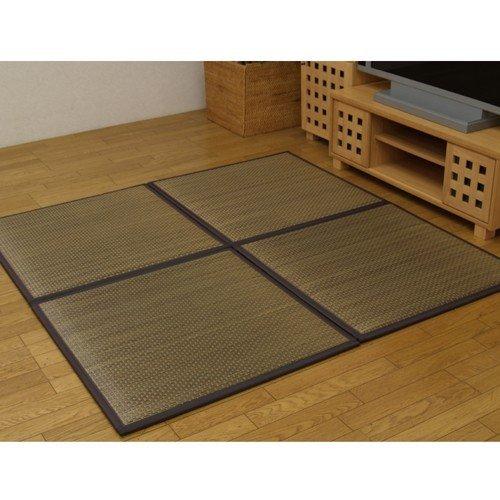 イケヒコ 置き畳 ユニット畳 「タイド」 ブラウン 82×82×2.3cm(9枚1