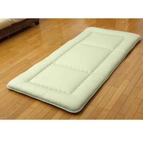 イケヒコ 敷き布団 ダブルロング 寝具 無地 ヒバエッセンス使用 「i森の眠り」 グリーン 約140×210cm シンプル グリーン 6603769 -お取り寄せ品-