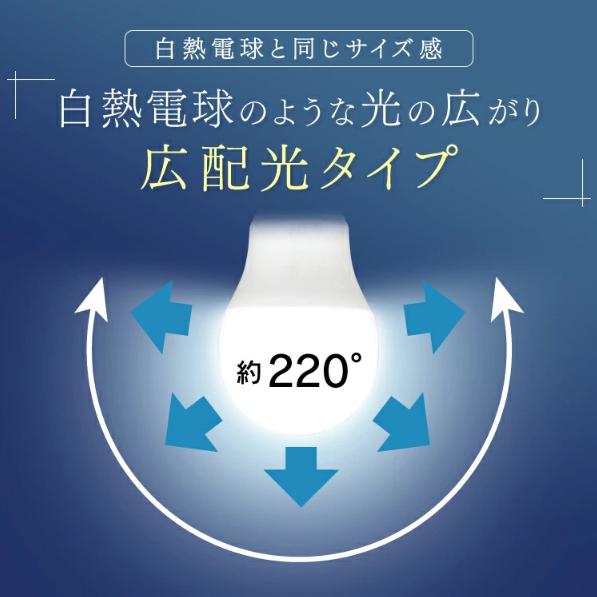アイリスオーヤマ LED電球 E17 広配光2P 昼白色 60形（760ｌm） LDA7N-G-E17-6T62P - 0501-4967576408141-ds -お取り寄せ品- | IRIS OHYAMA | 01