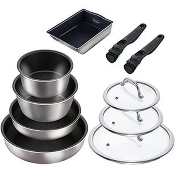 アイリスオーヤマ ダイヤモンドグレイス １０点セット DG-S10S シルバー 0501-4967576497619-ds -お取り寄せ品-