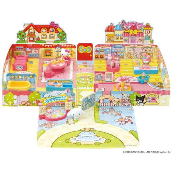 サンリオキャラクターズ パッとひろがる！おうちとおみせ カフェ付き おもちゃ -取り寄せ- 0389-4971404321359-ds 4971404321359-ds | 