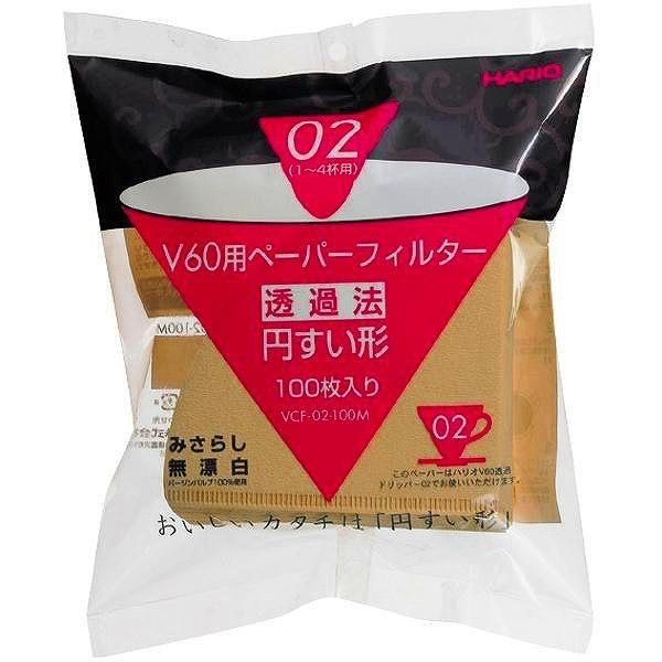 ハリオ(HARIO) V60用ペーパーフィルターみさらし02  VCF-02-100M -お取り寄せ品- | 