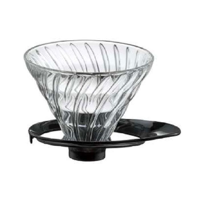 HARIO ハリオ V60 耐熱ガラス透過ドリッパー 02 VDGR-02-B ブラック -お取り寄せ品- | 