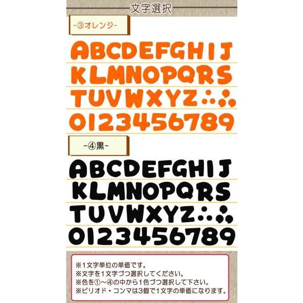 フェルトアルファベット・数字ワッペン 小 ・ 文字ワッペン 入園入学準備 アイロン接着対応｜applique｜03