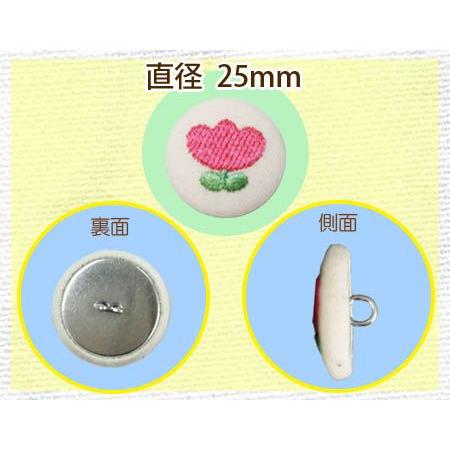 刺繍くるみボタン 25mm くるみボタン クルミボタン 包みボタン かわいい刺繍入り うさぎ チューリップ いちご 車 クローバー かえる 手芸 素材 材料 Sisyuu Kurumi 25 おともだちの広場 ヤフー店 通販 Yahoo ショッピング