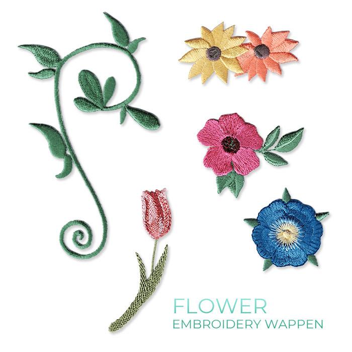 フラワー刺繍ワッペン B 植物 花 ガーベラ バラ 薔薇 ポーラチュカ チューリップ ツタ 蔦 マスク 入園 入学 アップリケ アイロン接着 Wp Flwb おともだちの広場 ヤフー店 通販 Yahoo ショッピング