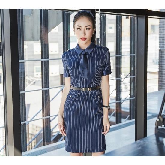 ビジネスワンピース オフィス 半袖 ベルト付 ワンピース 膝丈 大きいサイズ レディース 夏 ワンピース Ypt Or Id