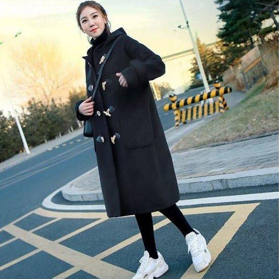 ダッフルコート レディース ゆったり 無地 白 アウター 冬 ロングコート フード付き 大人カジュアル コート ミディアム ポケット 長袖 お洒落 Af4511 Raxia Yahoo 店 通販 Yahoo ショッピング