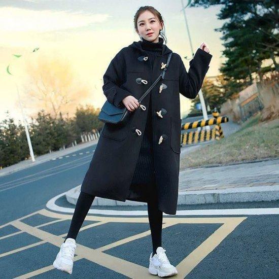 ダッフルコート レディース ゆったり 無地 白 アウター 冬 ロングコート フード付き 大人カジュアル コート ミディアム ポケット 長袖 お洒落 Af4511 Raxia Yahoo 店 通販 Yahoo ショッピング