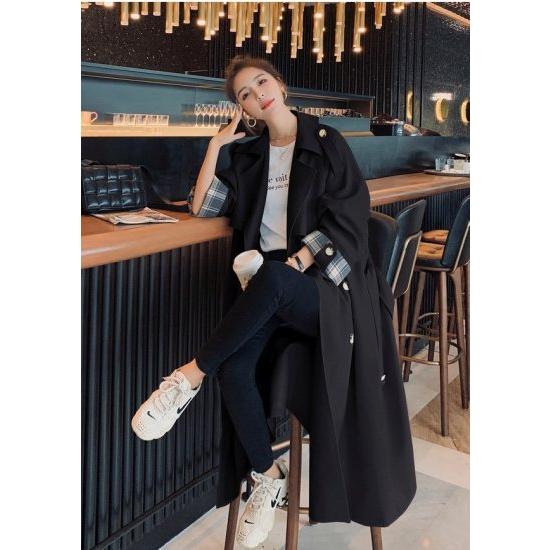 トレンチコート レディース 黒 白 ロング 韓国 21春服 アウター 春 秋 きれいめ おしゃれ 上品 30代 40代 御呼ばれ 通勤 お出かけ Hr672 Raxia Yahoo 店 通販 Yahoo ショッピング