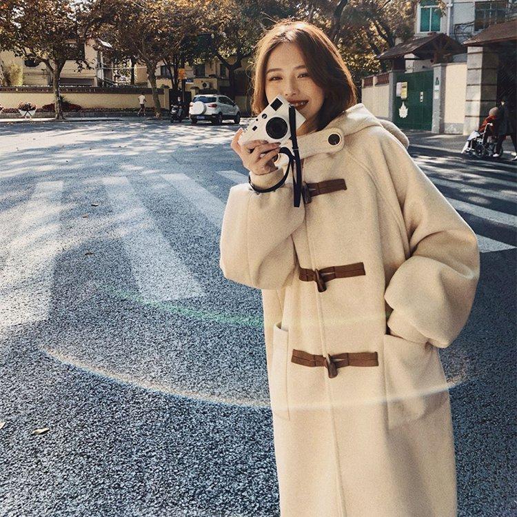 全日本送料無料 ダッフルコート 学生 デート 冬レディース 韓国 通学服 冬 アウター コート オフホワイト 白 ロングコート ロングダッフルコート レディース ロング コート アウター Www Laboiteatice Fr