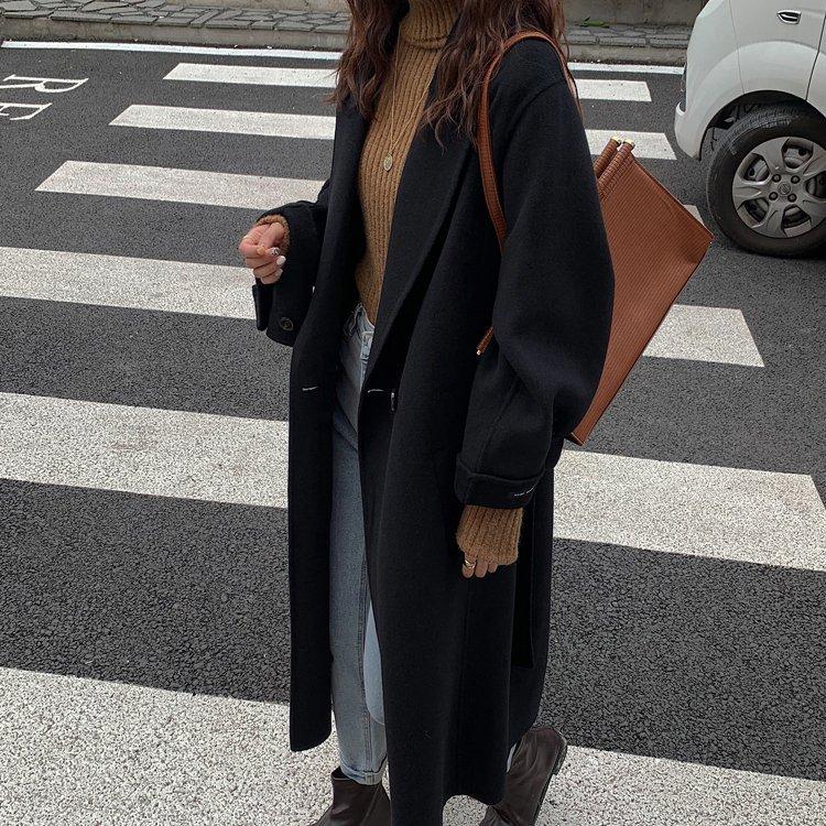 超安い品質 ロングコート ガウンコート 秋冬 黒 ベージュ コート ロング チェスターコート レディース チェスターコート オーバーシルエット ゆったり 上品 大人 通学 通勤 チェスターコート サイズ S Oroagri Eu