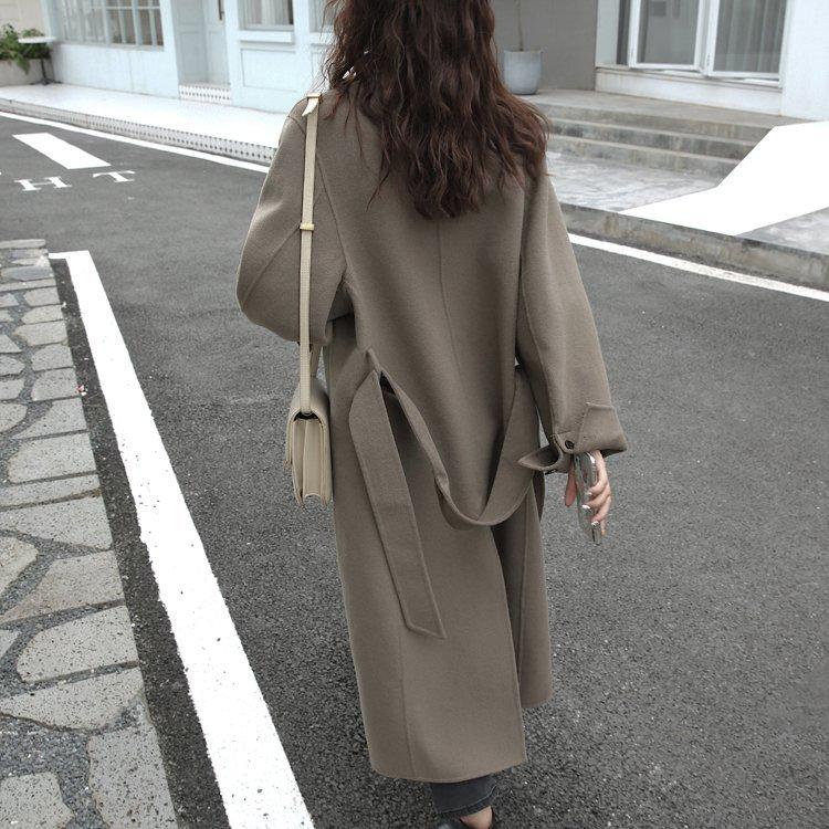 超安い品質 ロングコート ガウンコート 秋冬 黒 ベージュ コート ロング チェスターコート レディース チェスターコート オーバーシルエット ゆったり 上品 大人 通学 通勤 チェスターコート サイズ S Oroagri Eu