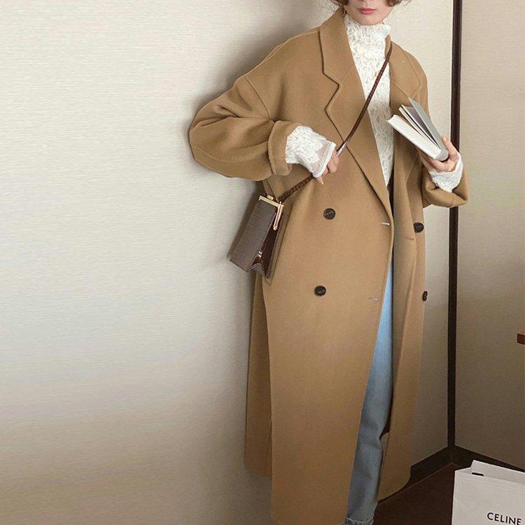 ランキング上位のプレゼント チェスターコート ベージュ チェスターコート レディース トレンチコート ロングコート ロング アウター コート グレー 無地 ダブルブレスト シンプル 定番 秋冬 チェスターコート サイズ L Oroagri Eu