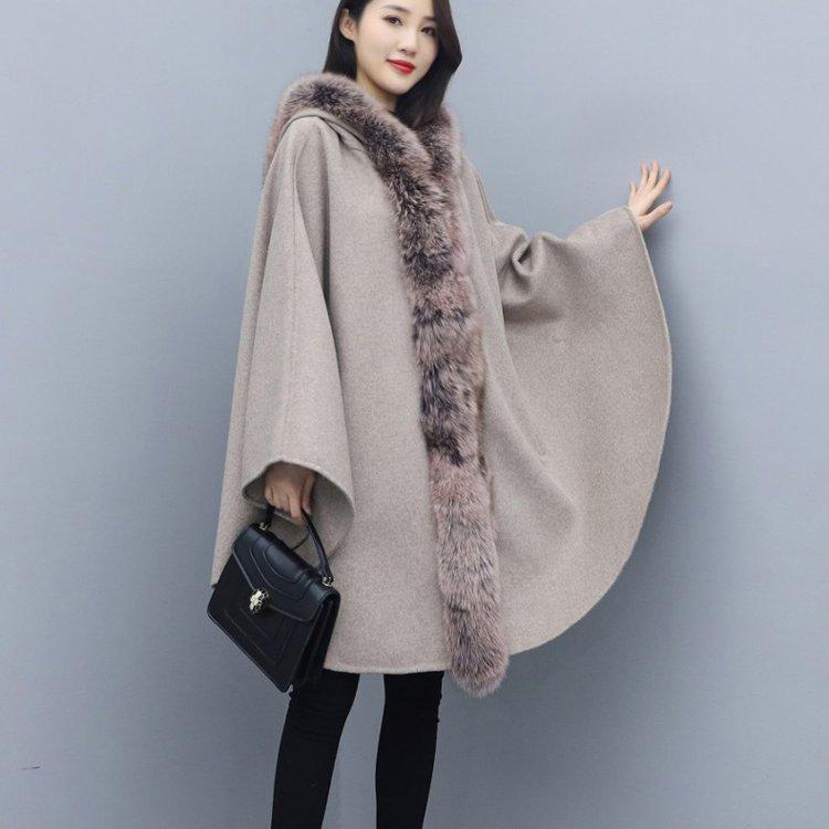 激安通販新作 レディース ケープコート 大きいサイズ ファー コート ポンチョ ケープ マント コート ケープ ロング マントコート きれいめ 上品 レディース ミディアムコート コート アウター