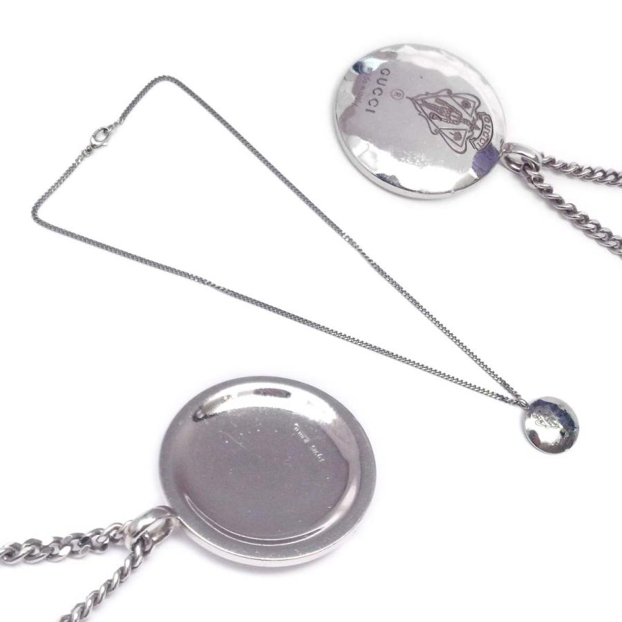 GUCCI 【美品】グッチ クレスト紋章 ペンダント ネックレス メダリオン