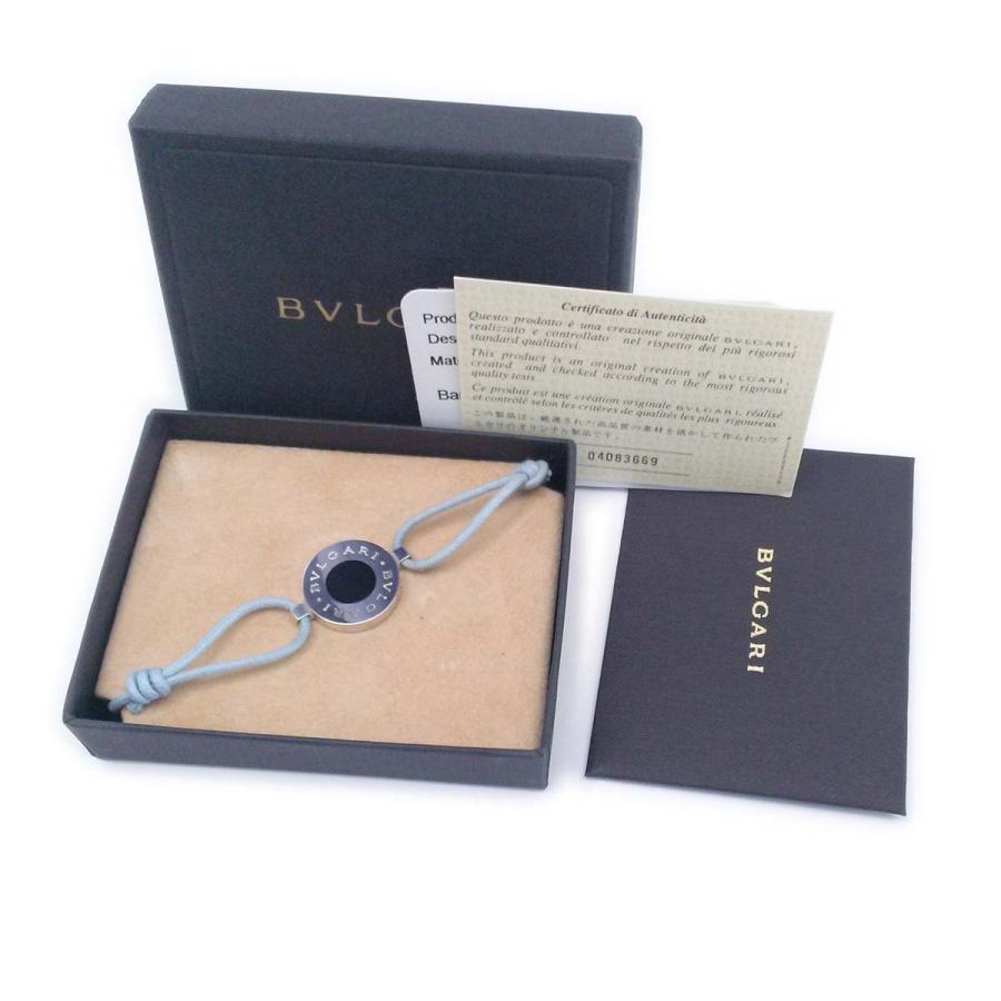 BVLGARI（ブルガリ） 【超美品】ブルガリ ラッキーブレスレット 水色紐 