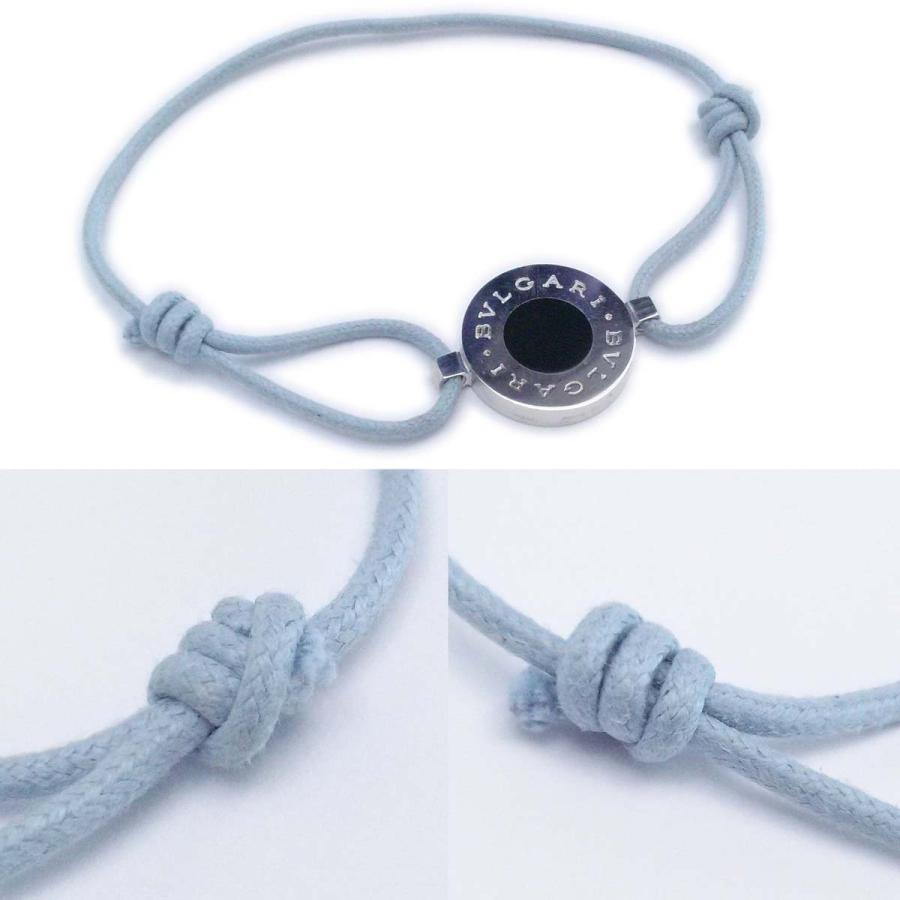 BVLGARI（ブルガリ） 【超美品】ブルガリ ラッキーブレスレット 水色紐