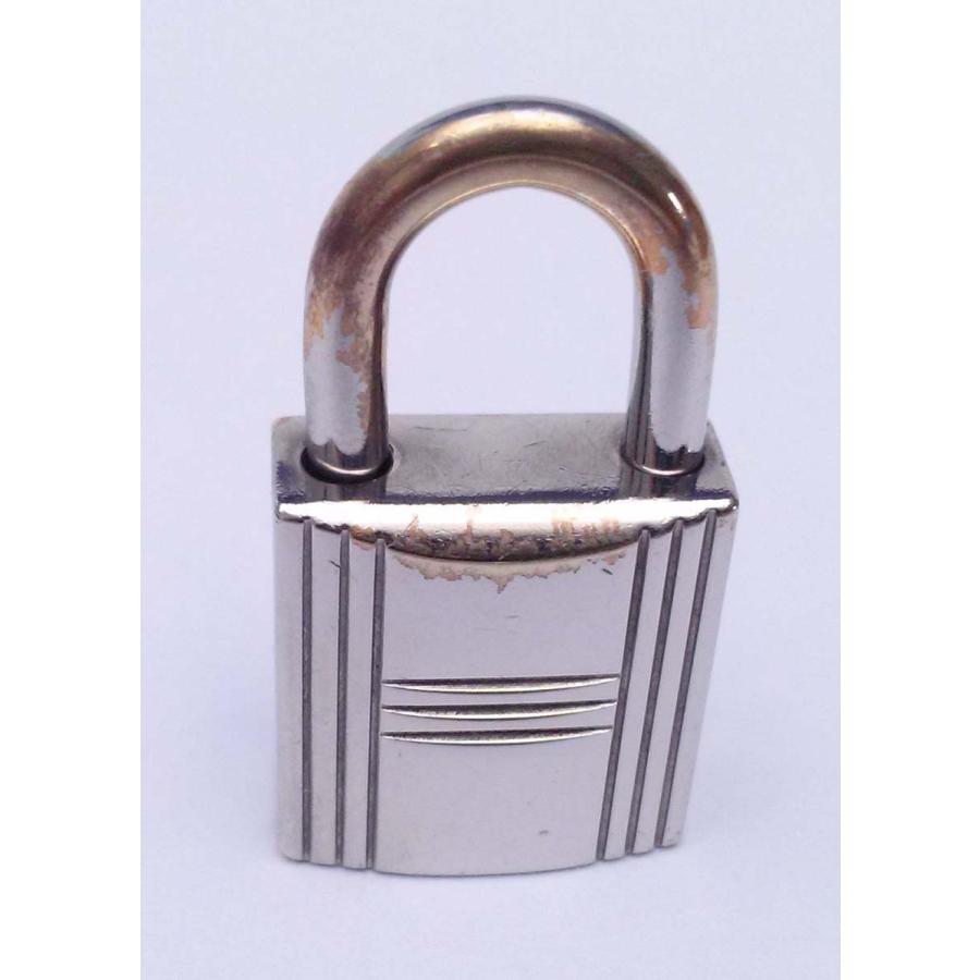 超美品 HERMES エルメス カデナ シルバー 鍵 南京錠 110 カギ HERMES（エルメス） 【良品】エルメス カデナ トップのみ110番 南京錠