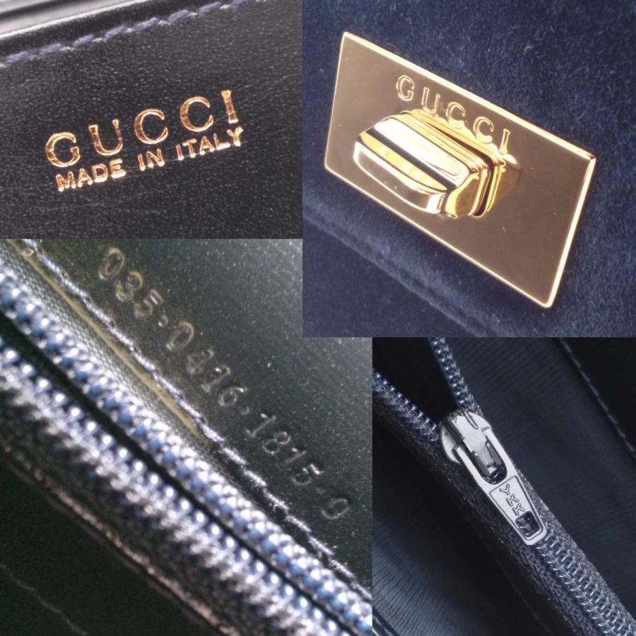 GUCCI 【未使用-超美品】グッチ ベロア素材 ヴィンテージ 三つ折り長  