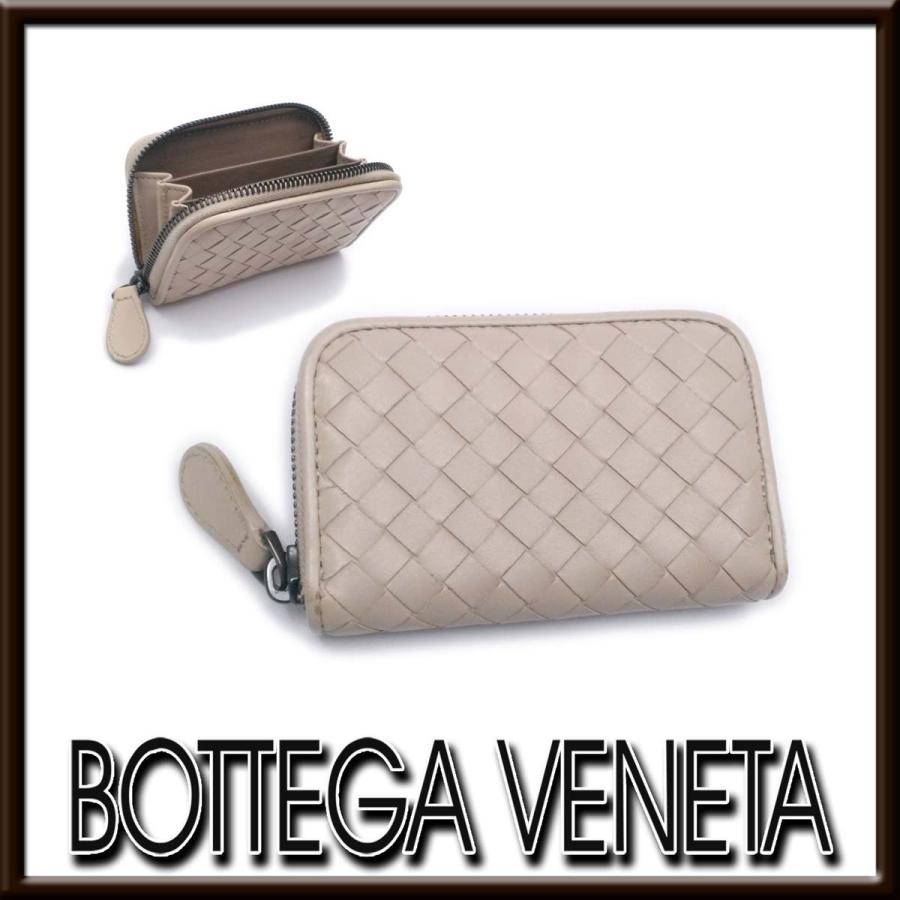 BOTTEGA VENETA（ボッテガ・ヴェネタ） 【超美品】ボッテガヴェネタ コインケース ミニ財布 ラウンドファスナー ベージュグレー系  グレージュ appre7301【一撃即決】 : アプリ ヤフーショッピング店 - 通販 - Yahoo!ショッピング