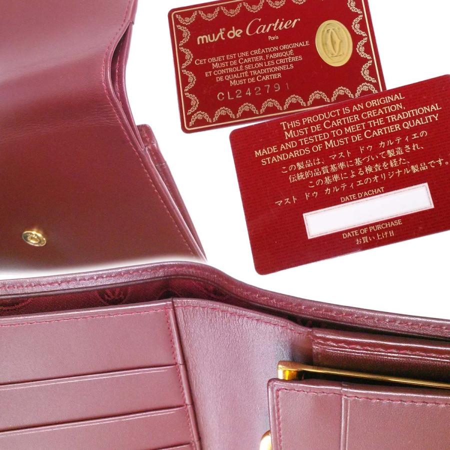 Cartier 【未使用-新品同様】カルティエ マスト 三つ折り財布 Cartier 【未使用-新品同様】カルティエ マスト 三つ折り財布