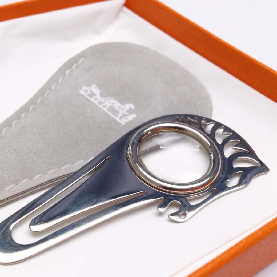 HERMES 【超美品】エルメス ルーペ シュバル 馬 ホース シルバー金具 