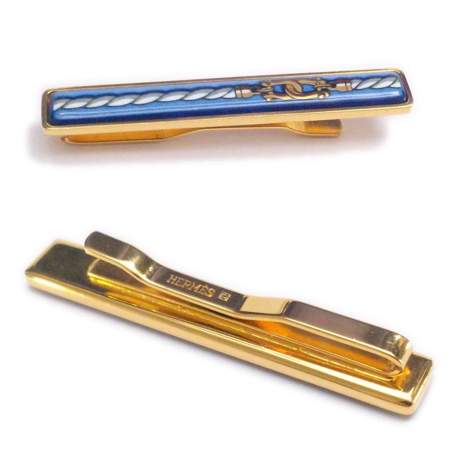 HERMES（エルメス） 【美品】エルメス タイピン 七宝焼きブルー 