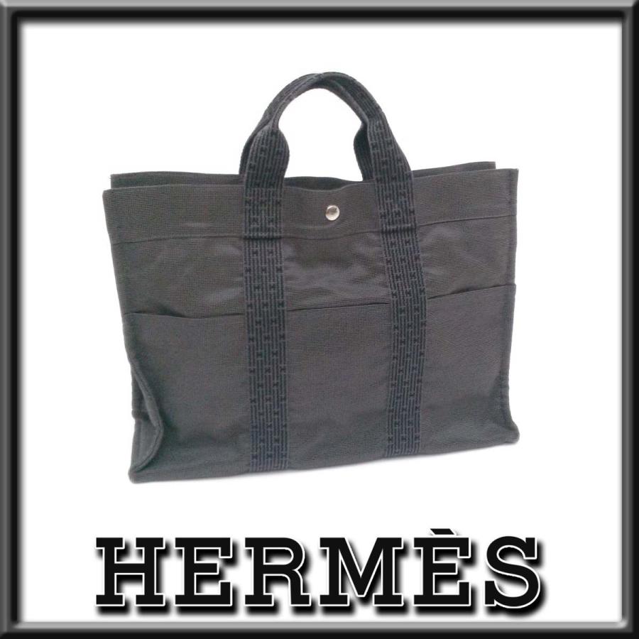 HERMES（エルメス） 【美品】エルメス エールラインMM グレー 