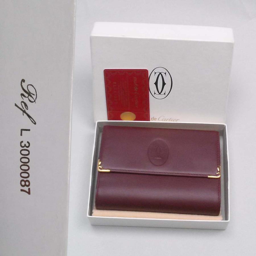 Cartier 【新品同様-超美品】カルティエ マストライン 三つ折り財布 