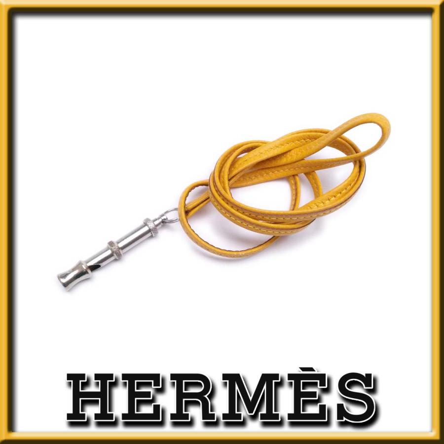 HERMES 【新品同様-超美品】エルメス ホイッスル 犬笛 ネックレス 