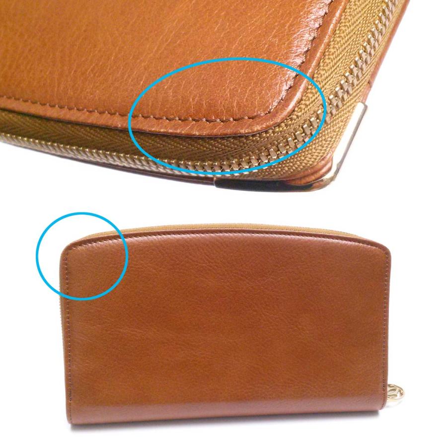 Cartier（カルティエ） 【新品同様-超美品】カルティエ マルチェロ ラウンドファスナー長財布 茶 レザー ゴールド金具メンズレディース箱 ...