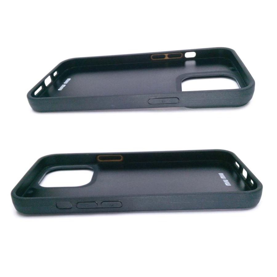 miu 【美品-良品】MIUMIU ミュウミュウ iPhoneケース iPhone 13 Pro