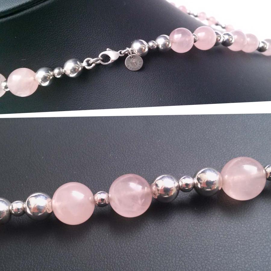 Tiffanyティファニー☆ローズクオーツ・パールのネックレス