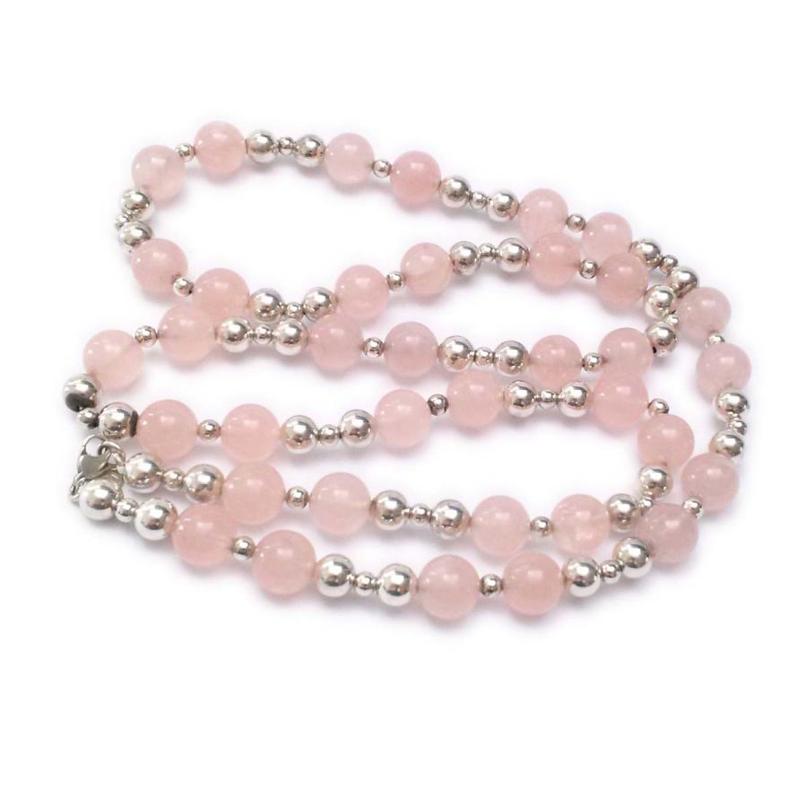 Tiffanyティファニー☆ローズクオーツ・パールのネックレス