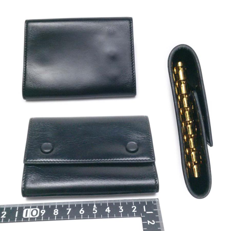 [入手困難] エルメス HERMES ボックスカーフ 8連 キーケース ブラック HERMES（エルメス） 【美品】エルメス『8連』キーケース 黒 ボックス