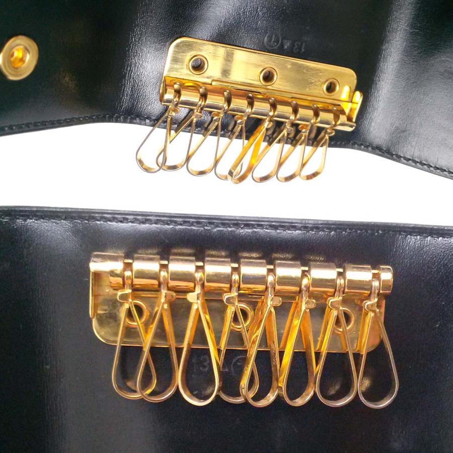 HERMES（エルメス） 【美品】エルメス『8連』キーケース 黒 ボックス