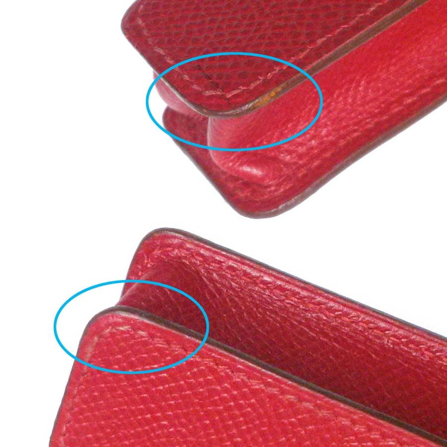 【美品】エルメス　リップケース　印鑑ケース　コスメ　リップ　ガム　ブランド HERMES（エルメス） 【美品】エルメス ガムケース 赤 ルージュ