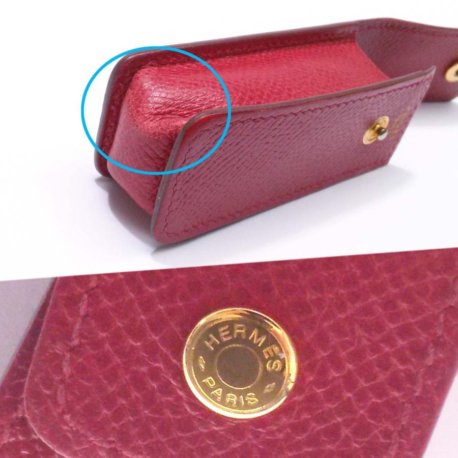 HERMES（エルメス） 【美品】エルメス ガムケース 赤 ルージュ