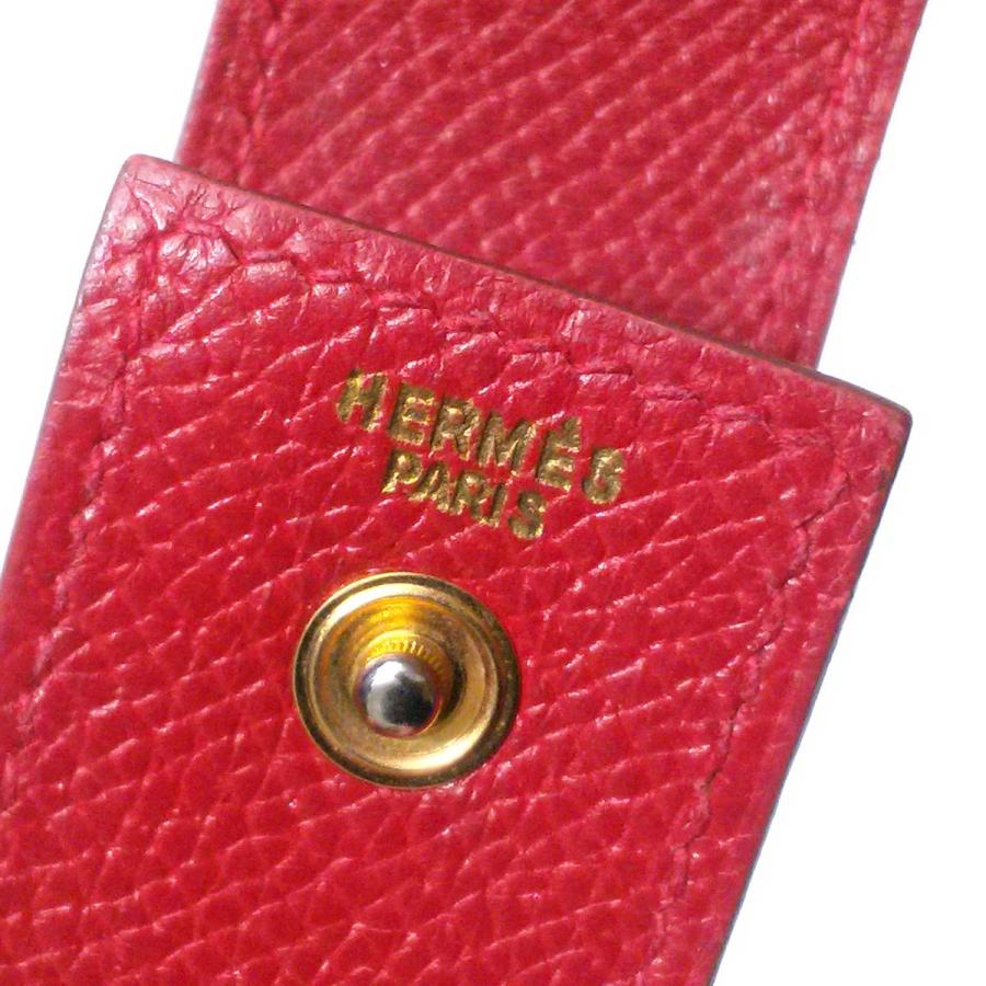HERMES（エルメス） 【美品】エルメス ガムケース 赤 ルージュ
