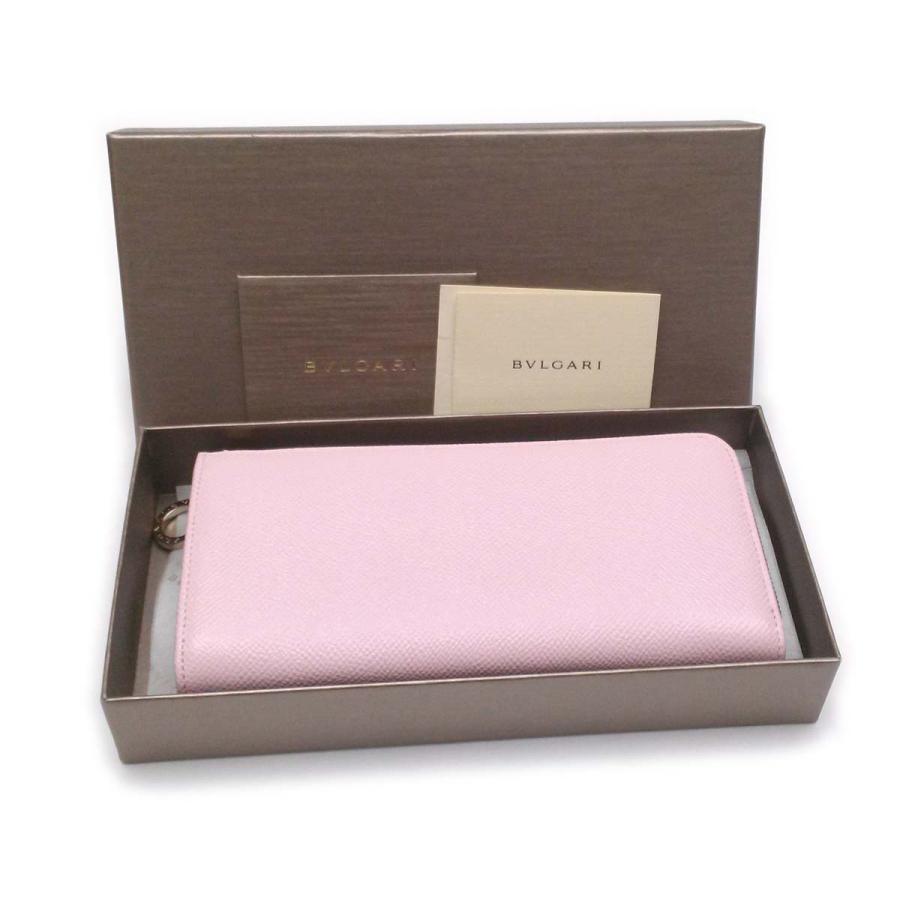 BVLGARI 【未使用-新品同様】ブルガリ ジップウォレット ピンク BVLGARI 【未使用-新品同様】ブルガリ ジップウォレット ピンク
