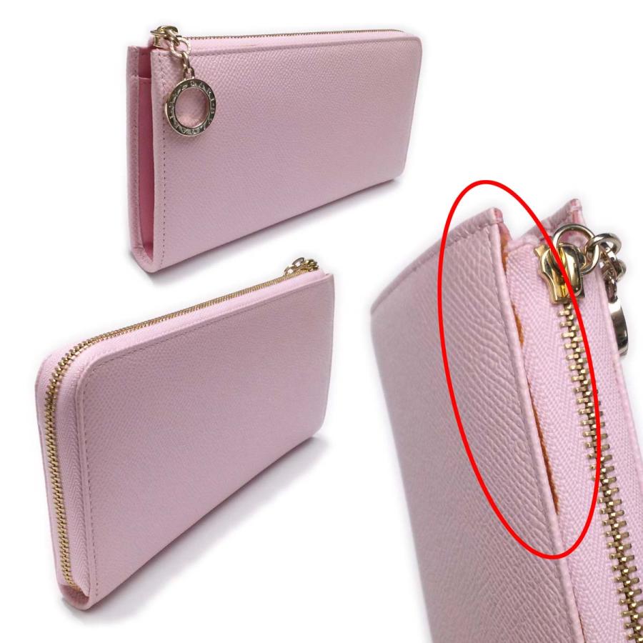 BVLGARI 【未使用-新品同様】ブルガリ ジップウォレット ピンク BVLGARI 【未使用-新品同様】ブルガリ ジップウォレット ピンク
