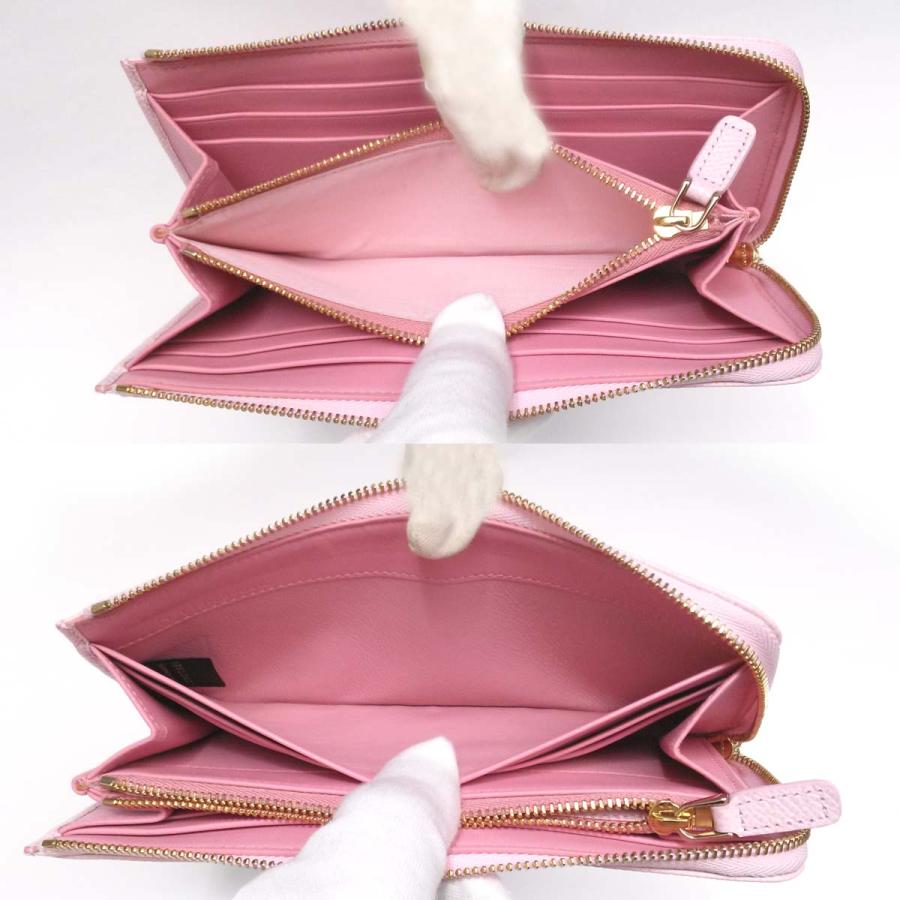BVLGARI 【未使用-新品同様】ブルガリ ジップウォレット ピンク BVLGARI 【未使用-新品同様】ブルガリ ジップウォレット ピンク