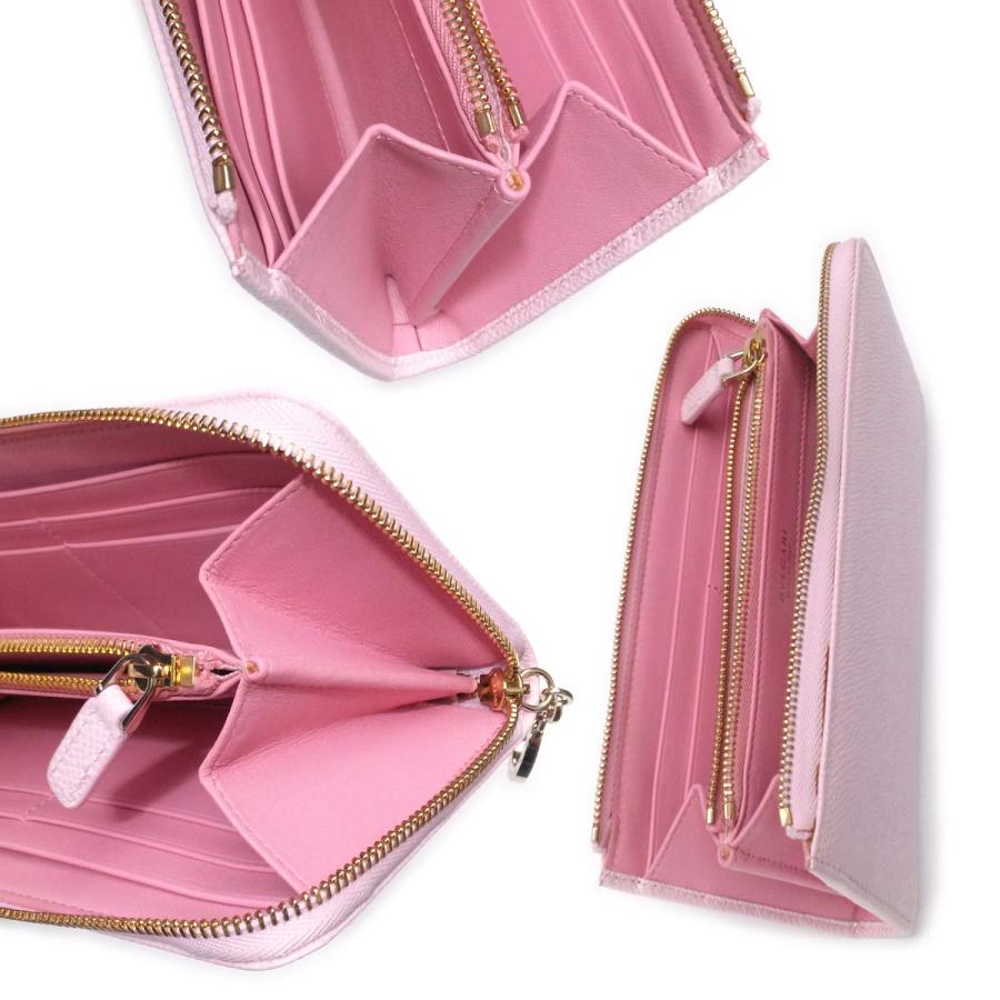 BVLGARI 【未使用-新品同様】ブルガリ ジップウォレット ピンク BVLGARI 【未使用-新品同様】ブルガリ ジップウォレット ピンク