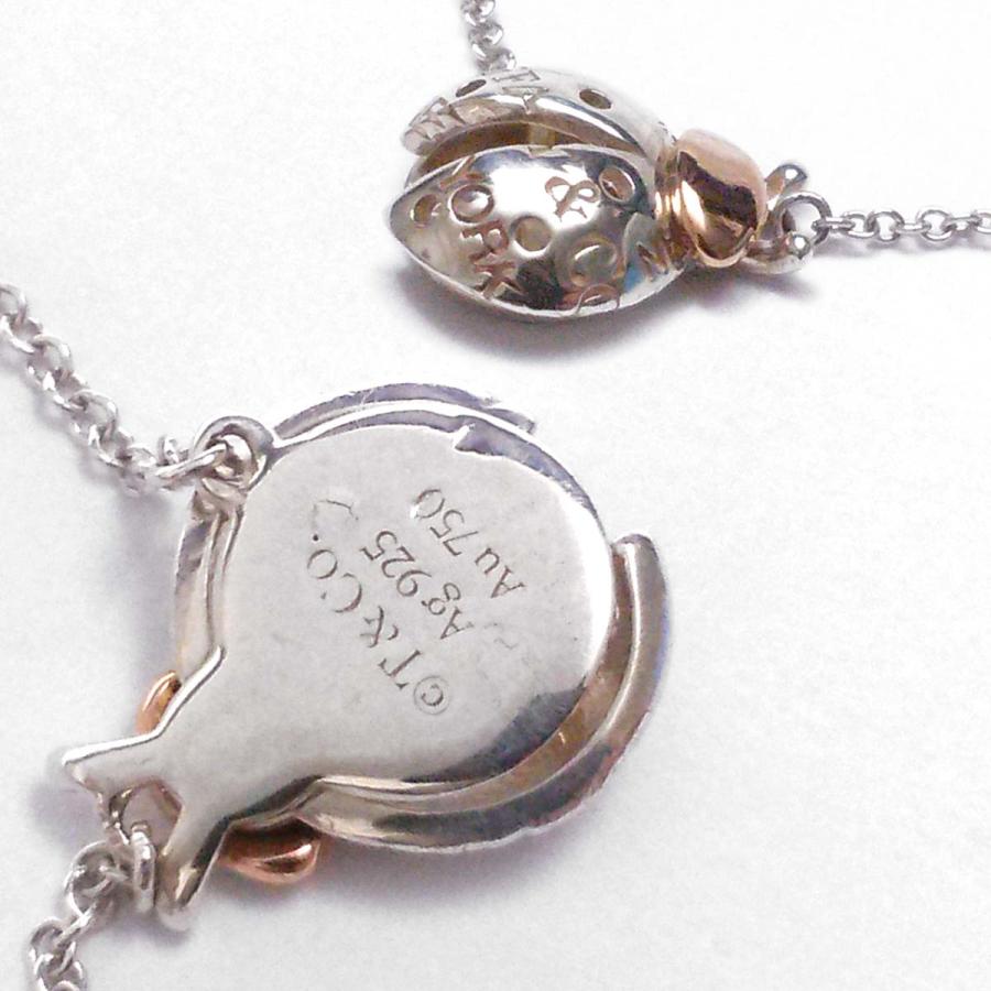 TIFFANY&Co. 【美品】ティファニー ネックレス 750/Ag925 TIFFANY&Co. 【美品】ティファニー ネックレス 750/Ag925