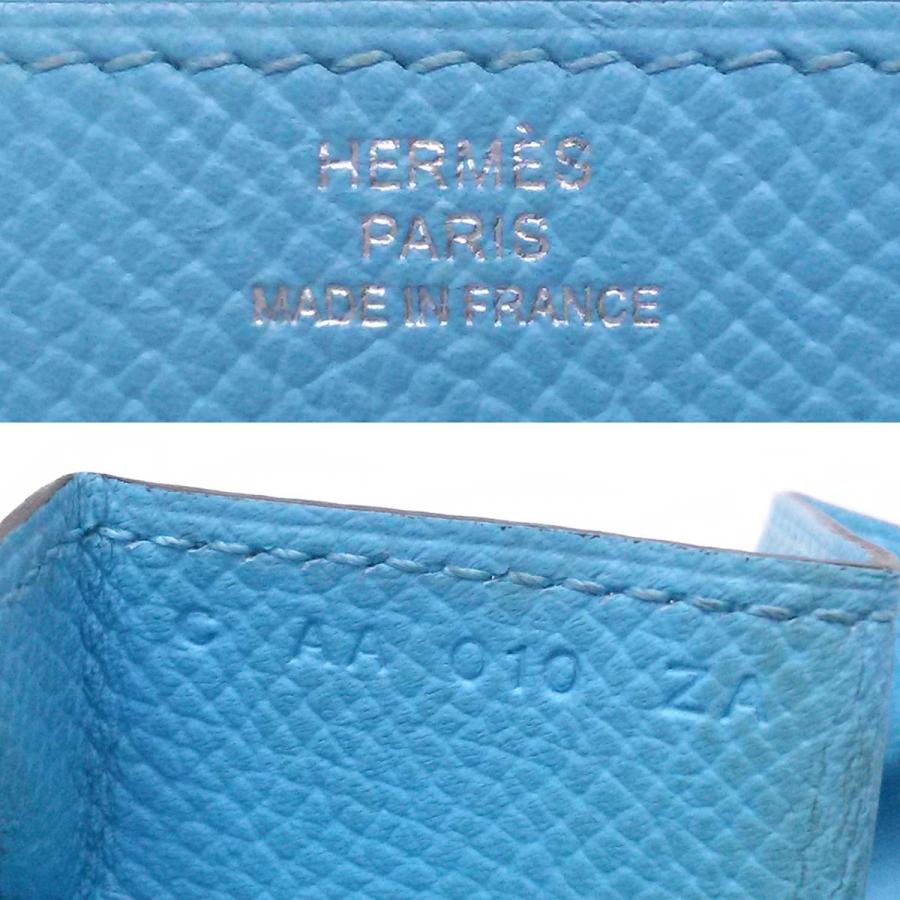 HERMES ルヴァンキャトル コインケース 小銭入れ ブルー ユニセックス