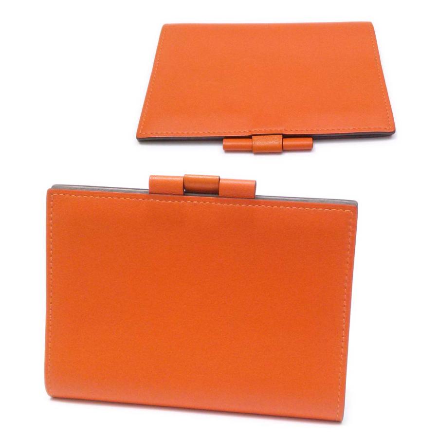 美品❤HERMES❤手帳カバー　シルクイン　オレンジ 美品】エルメス HERMES 手帳カバー アジェンダヴィジョン オレンジ系