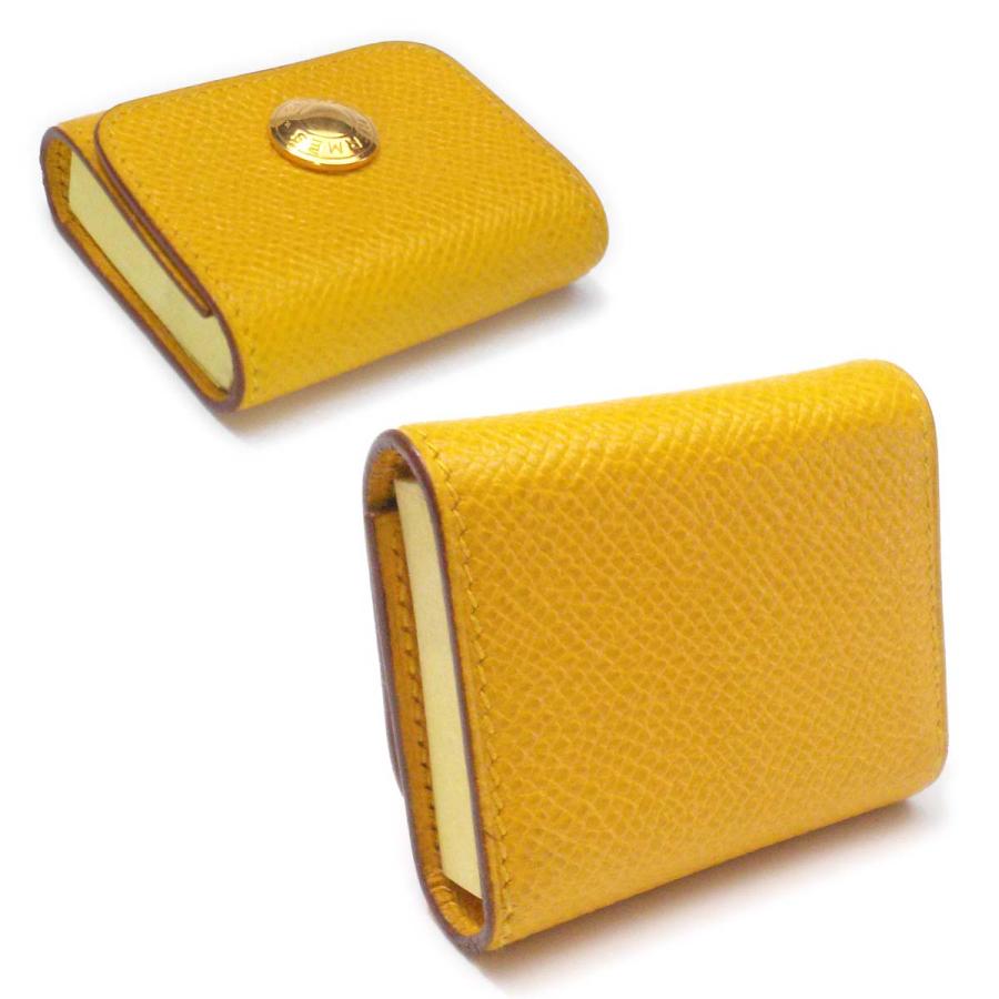HERMES 【美品】エルメス 付箋 ふせん ポストイットケース 黄色  